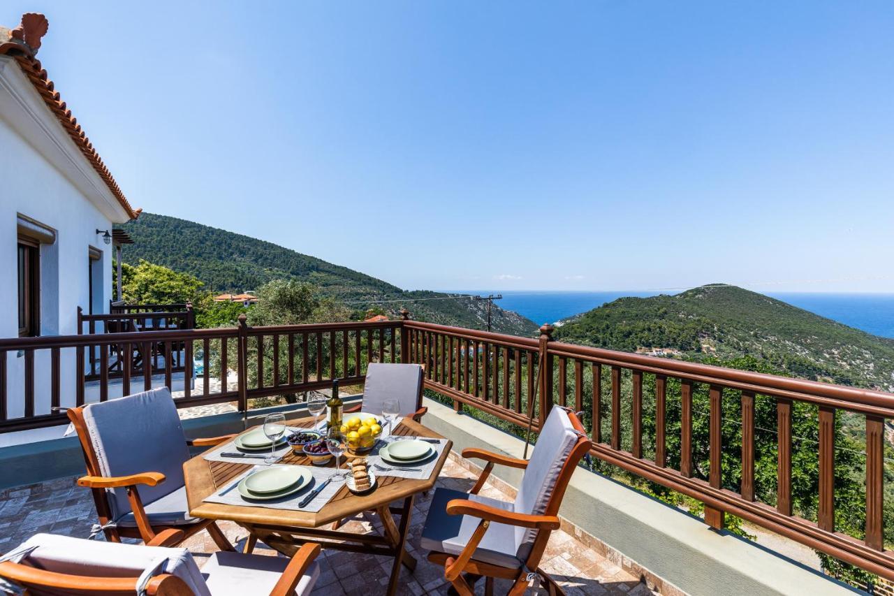 Villa Margini, Aegean Views , Pool Villa, Skopelos Exterior foto